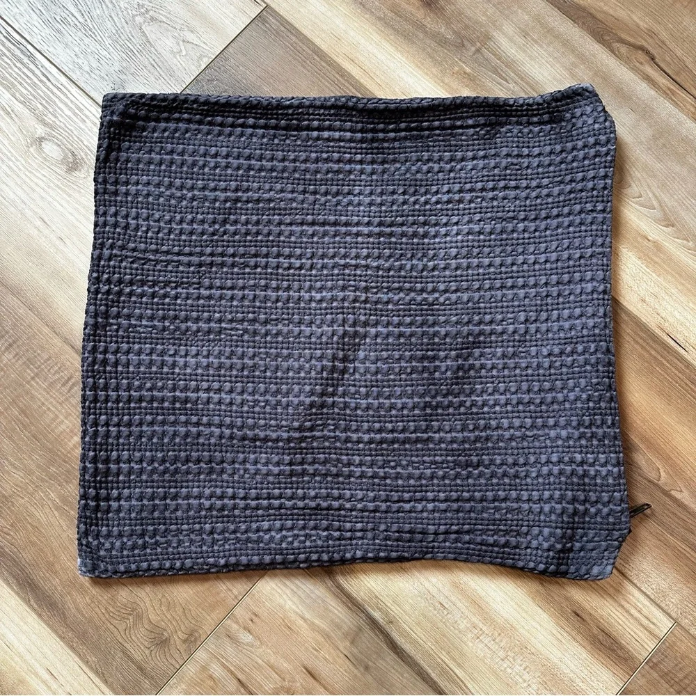 Pottery Barn Honeycomb Grey Purple Pillow Cover 18 x 18
